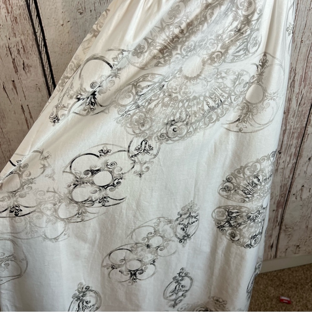 Calvin Klein Jeans Fit & Flare Cotton Ornate Graphic Dress Size Medium EUC - Picture 7 of 13